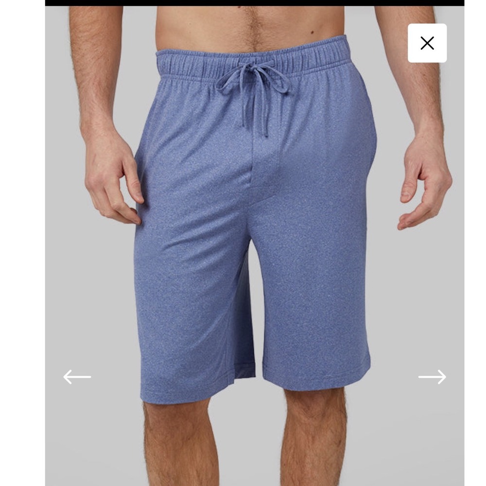 32 Degrees Men's Cool Sleep Shorts – Heather Harbor Blue – XL – NWT